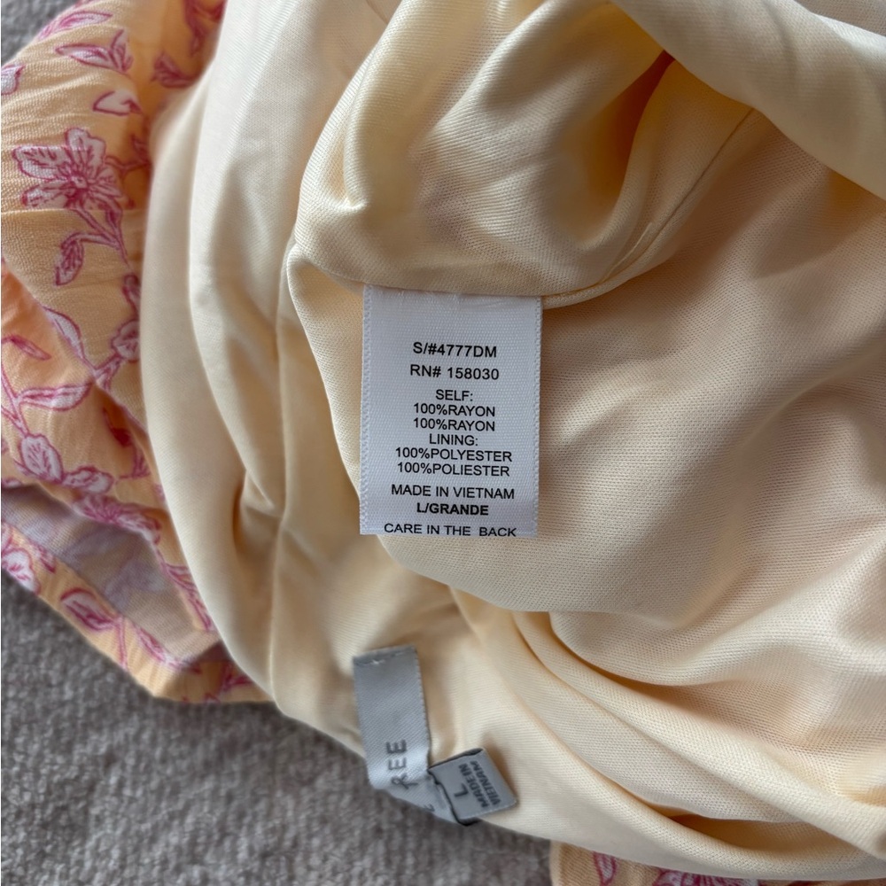 NWOT Floral Summer Dress Size L - Picture 9 of 10